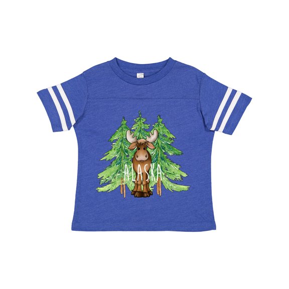 Inktastic Alaska Moose and Trees Boys or Girls Toddler T-Shirt