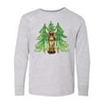 thumbnail image 1 of Inktastic Alaska Moose and Trees Long Sleeve Youth T-Shirt, 1 of 5