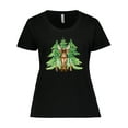 thumbnail image 1 of Inktastic Alaska Moose and Trees Women's Plus Size T-Shirt, 1 of 5