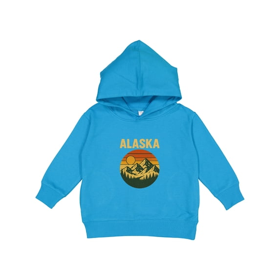Inktastic Alaska Mountains Retro Outdoor Adventure Toddler Hoodie