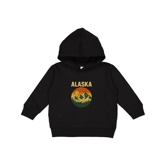 Inktastic Alaska Mountains Retro Outdoor Adventure Toddler Hoodie