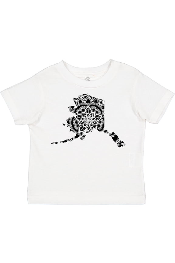 Alaska Silhouette Mandala Boys or Girls Toddler T-Shirt