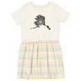 thumbnail image 1 of Inktastic Alaska Silhouette Mandala Girls Toddler Dress, 1 of 5
