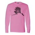 thumbnail image 1 of Inktastic Alaska Silhouette Mandala Long Sleeve T-Shirt, 1 of 5