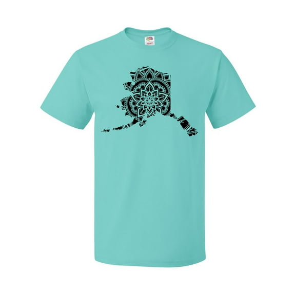 Inktastic Alaska Silhouette Mandala T-Shirt