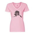 thumbnail image 1 of Inktastic Alaska Silhouette Mandala Women's V-Neck T-Shirt, 1 of 5