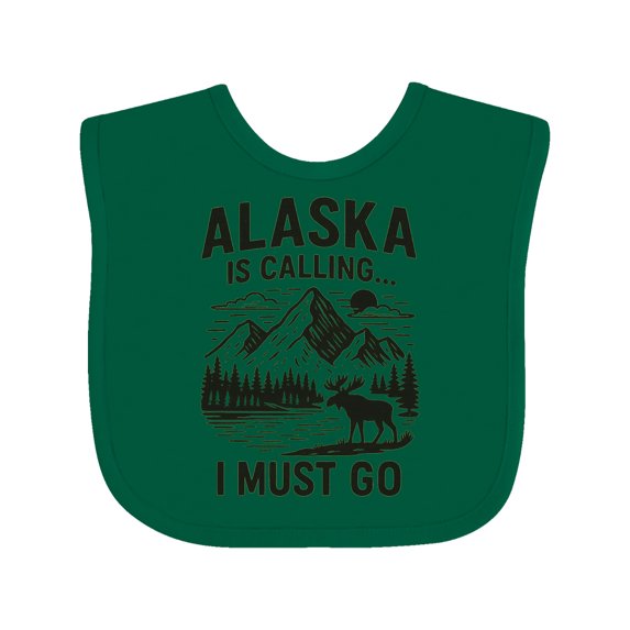 Inktastic Alaska Travel Adventure Boys or Girls Baby Bib