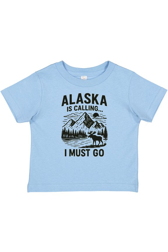 Alaska is Calling Adventure Nature Lover Graphic Boys or Girls Baby T-Shirt