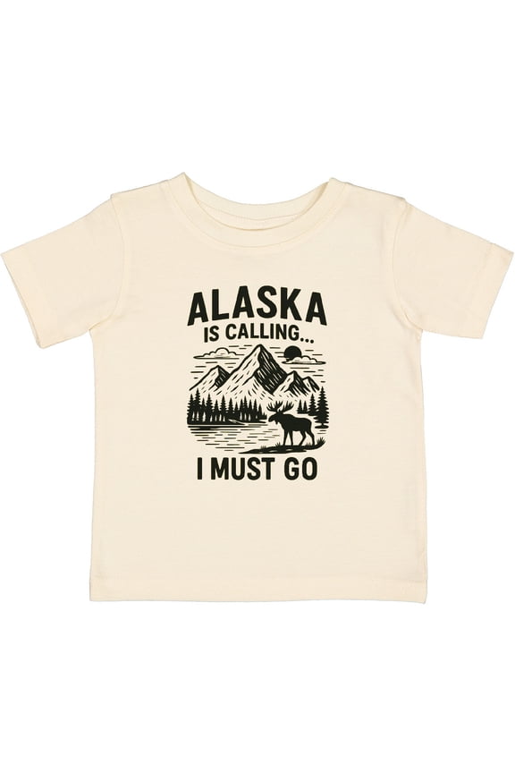 Alaska is Calling Adventure Nature Lover Graphic Boys or Girls Baby T-Shirt