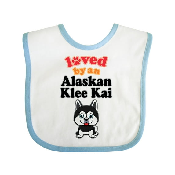 Inktastic Alaskan Klee Kai Dog Boys or Girls Baby Bib