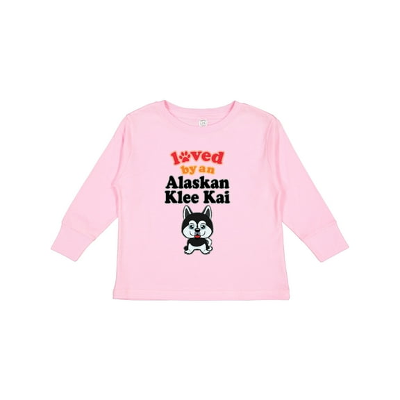 Inktastic Alaskan Klee Kai Dog Gift Boys or Girls Long Sleeve Toddler T-Shirt