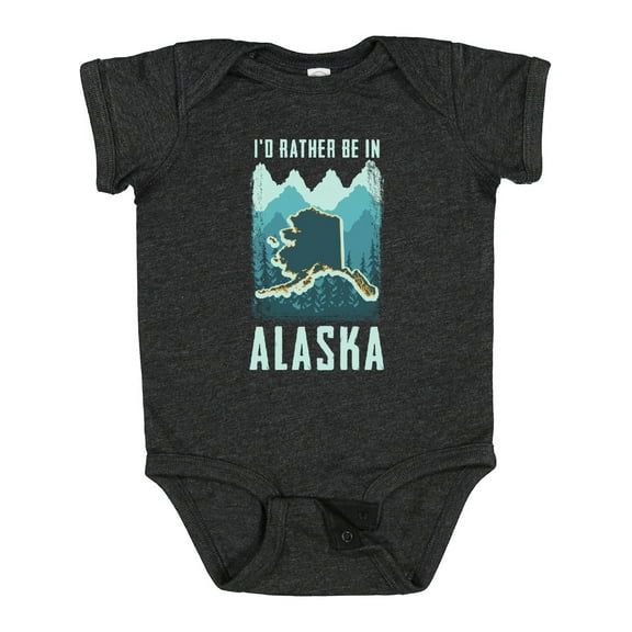 Inktastic Alaskan Rather Be in Alaska Boys or Girls Baby Bodysuit