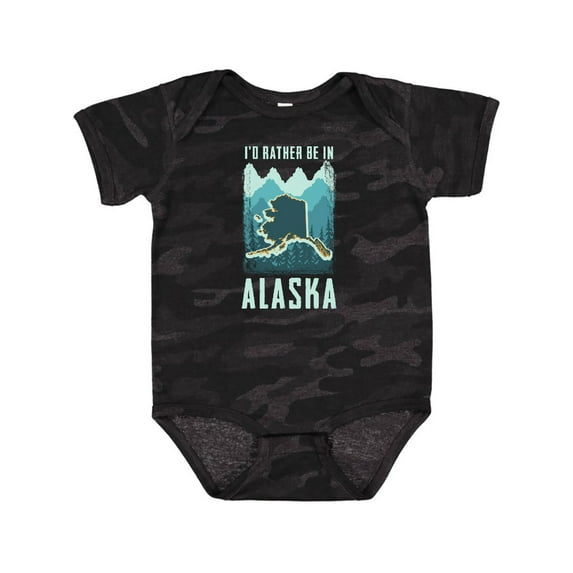 Inktastic Alaskan Rather Be in Alaska Boys or Girls Baby Bodysuit
