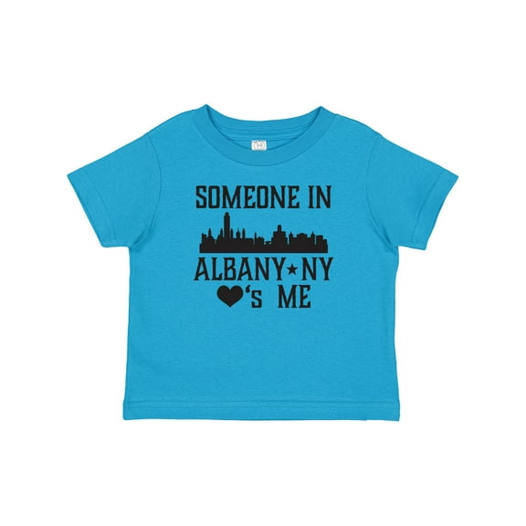 Inktastic Albany New York Skyline Someone Loves Me Boys or Girls Baby T-Shirt