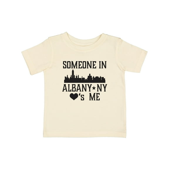 Inktastic Albany New York Skyline Someone Loves Me Boys or Girls Baby T-Shirt