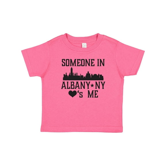 Inktastic Albany New York Skyline Someone Loves Me Boys or Girls Baby T-Shirt