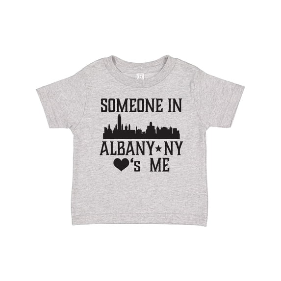 Inktastic Albany New York Skyline Someone Loves Me Boys or Girls Toddler T-Shirt