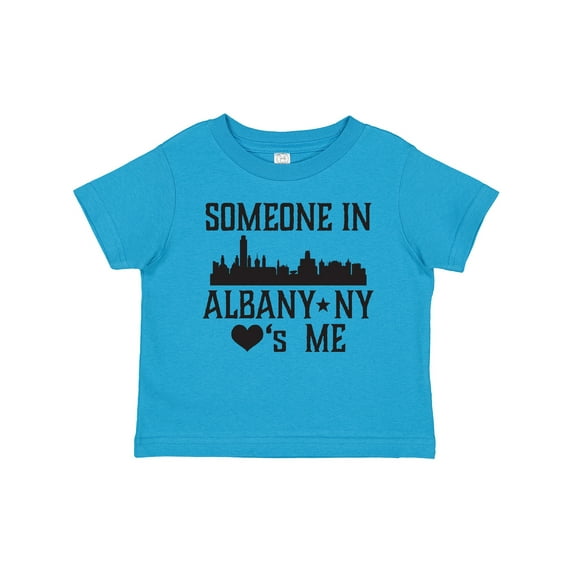 Inktastic Albany New York Skyline Someone Loves Me Boys or Girls Toddler T-Shirt