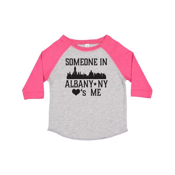 Inktastic Albany New York Skyline Someone Loves Me Boys or Girls Toddler T-Shirt