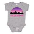 thumbnail image 1 of Inktastic Albuquerque New Mexico Retro Sunset Skyline Girls Baby Bodysuit, 1 of 5