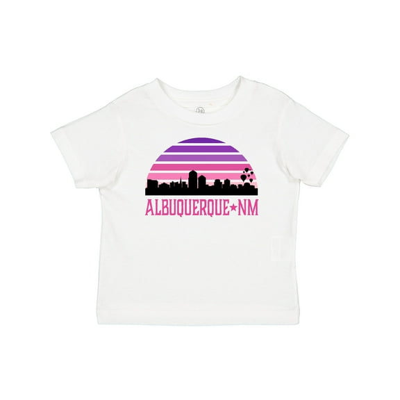 Inktastic Albuquerque New Mexico Retro Sunset Skyline Girls Baby T-Shirt