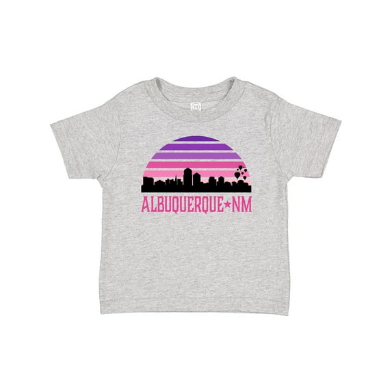Inktastic Albuquerque New Mexico Retro Sunset Skyline Girls Baby T-Shirt