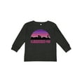 thumbnail image 1 of Inktastic Albuquerque New Mexico Retro Sunset Skyline Girls Long Sleeve Toddler T-Shirt, 1 of 5