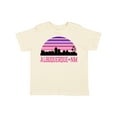 thumbnail image 1 of Inktastic Albuquerque New Mexico Retro Sunset Skyline Girls Toddler T-Shirt, 1 of 5