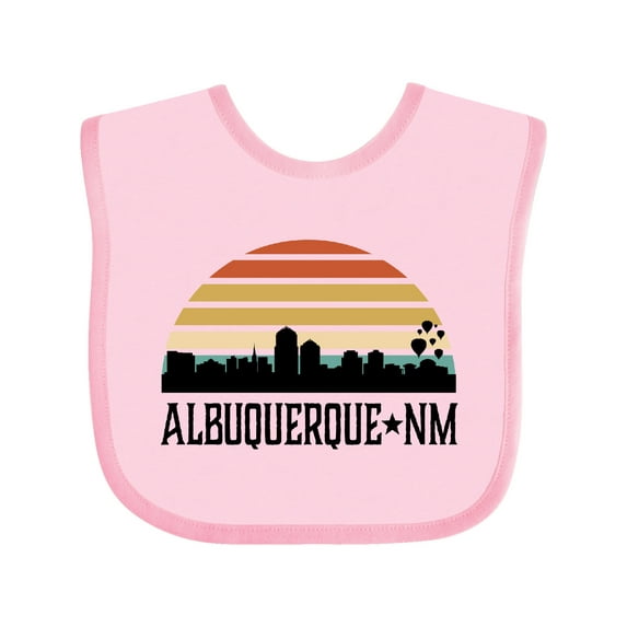 Inktastic Albuquerque New Mexico Skyline Boys or Girls Baby Bib