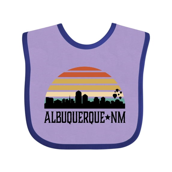 Inktastic Albuquerque New Mexico Skyline Boys or Girls Baby Bib