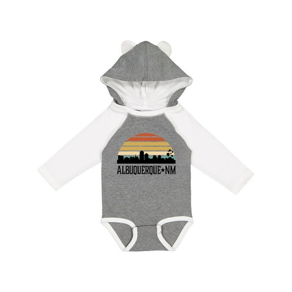 Inktastic Albuquerque New Mexico Skyline Boys or Girls Long Sleeve Baby Bodysuit