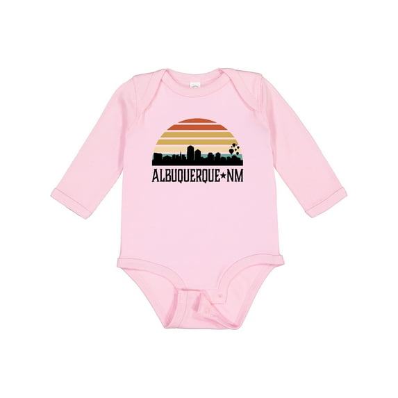 Inktastic Albuquerque New Mexico Skyline Boys or Girls Long Sleeve Baby Bodysuit