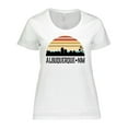 thumbnail image 1 of Inktastic Albuquerque New Mexico Skyline Women's Plus Size T-Shirt, 1 of 5