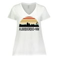 thumbnail image 1 of Inktastic Albuquerque New Mexico Skyline Women's Plus Size V-Neck T-Shirt, 1 of 5