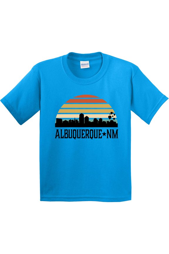 Albuquerque New Mexico Skyline Youth T-Shirt