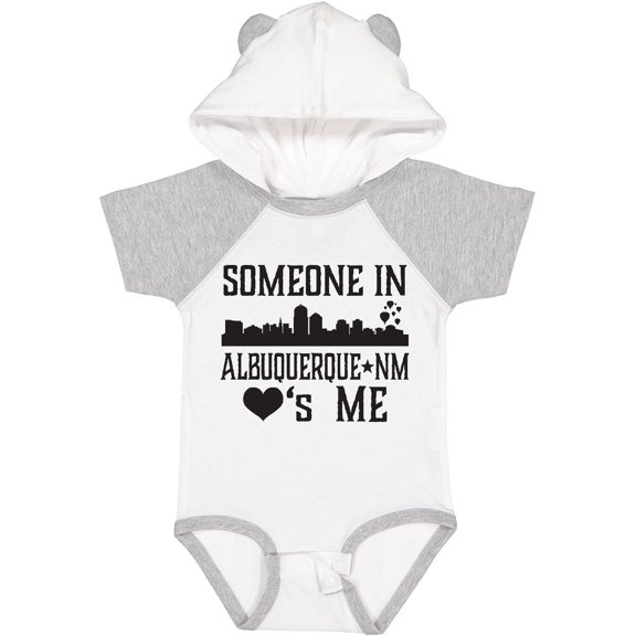 Inktastic Albuquerque New Mexico Someone Loves Me Skyline Boys or Girls Baby Bodysuit