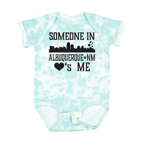 Inktastic Albuquerque New Mexico Someone Loves Me Skyline Boys or Girls Baby Bodysuit