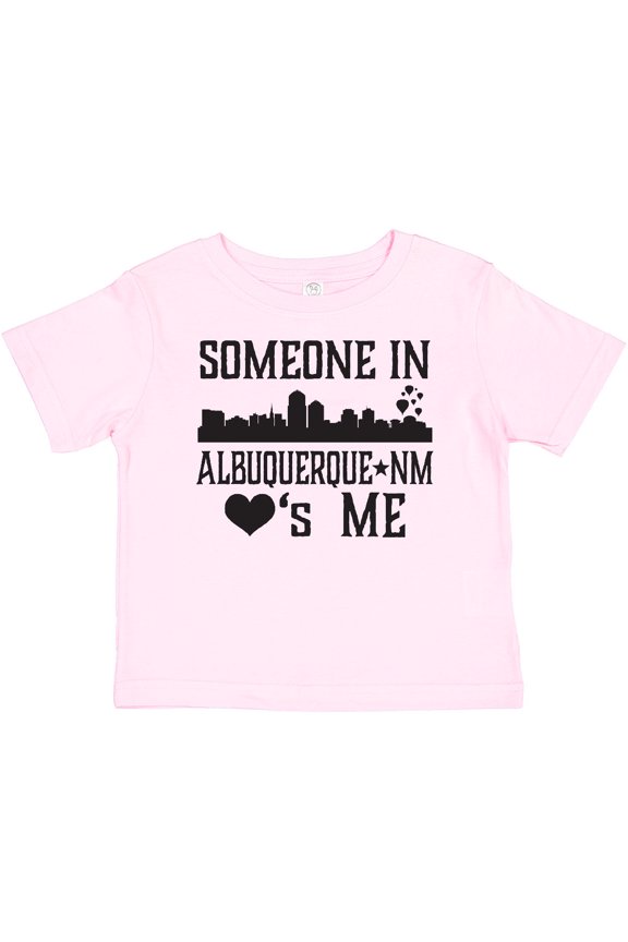 Albuquerque New Mexico Someone Loves Me Skyline Boys or Girls Baby T-Shirt
