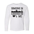 thumbnail image 1 of Inktastic Albuquerque New Mexico Someone Loves Me Skyline Long Sleeve Youth T-Shirt, 1 of 5