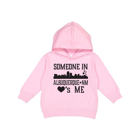 Inktastic Albuquerque New Mexico Someone Loves Me Skyline Toddler Hoodie