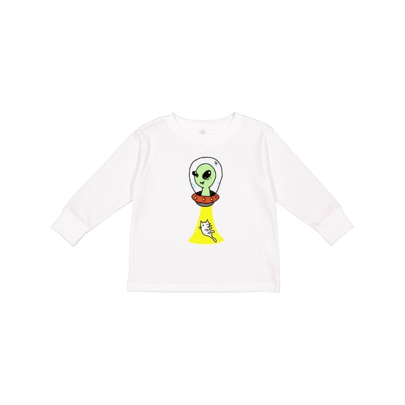 Inktastic Alien Abduction Boys or Girls Long Sleeve Toddler T-Shirt