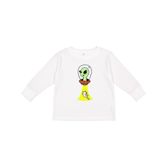 Inktastic Alien Abduction Boys or Girls Long Sleeve Toddler T-Shirt
