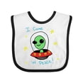 thumbnail image 1 of Inktastic Alien Boys or Girls Baby Bib, 1 of 4