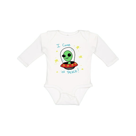 Inktastic Alien Boys or Girls Long Sleeve Baby Bodysuit