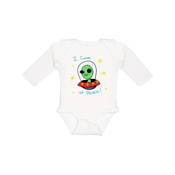 Inktastic Alien Boys or Girls Long Sleeve Baby Bodysuit