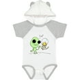 thumbnail image 1 of Inktastic Alien and Astronaut Kitty Cat Boys or Girls Baby Bodysuit, 1 of 5