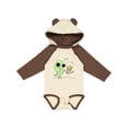 thumbnail image 1 of Inktastic Alien and Astronaut Kitty Cat Boys or Girls Long Sleeve Baby Bodysuit, 1 of 5