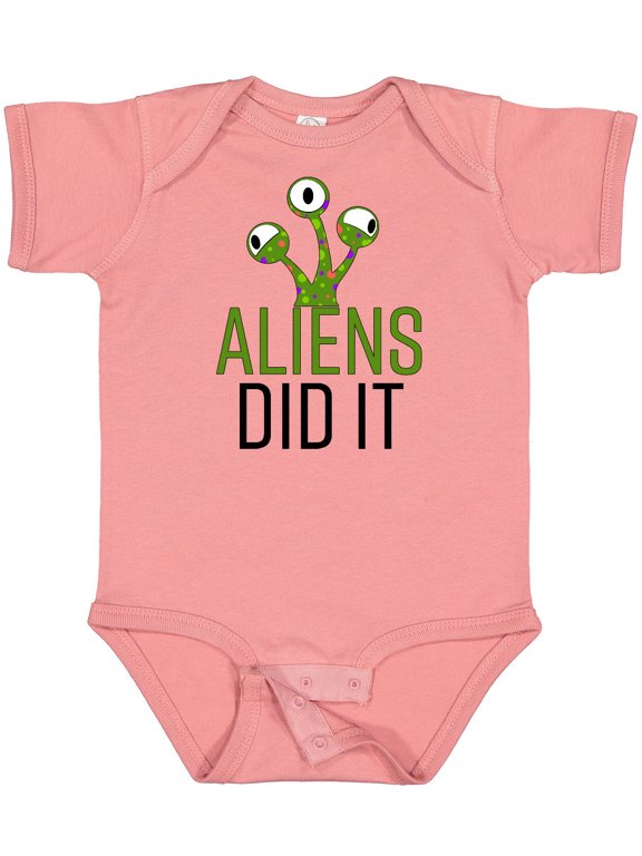 Aliens DId It Boys or Girls Baby Bodysuit