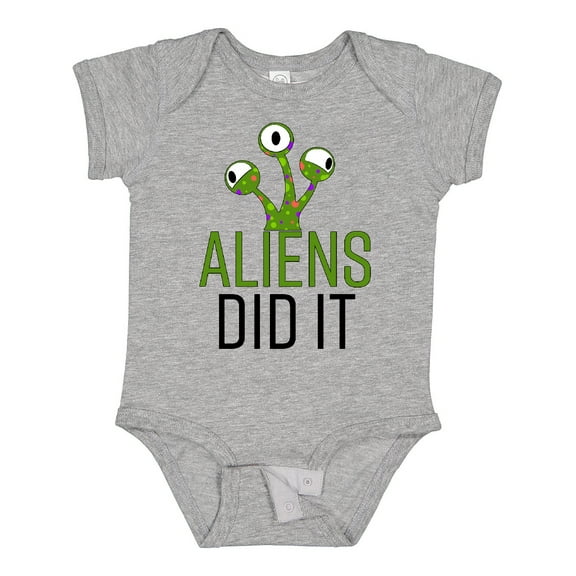 Inktastic Aliens DId It Boys or Girls Baby Bodysuit