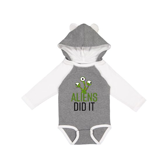 Inktastic Aliens DId It Boys or Girls Long Sleeve Baby Bodysuit